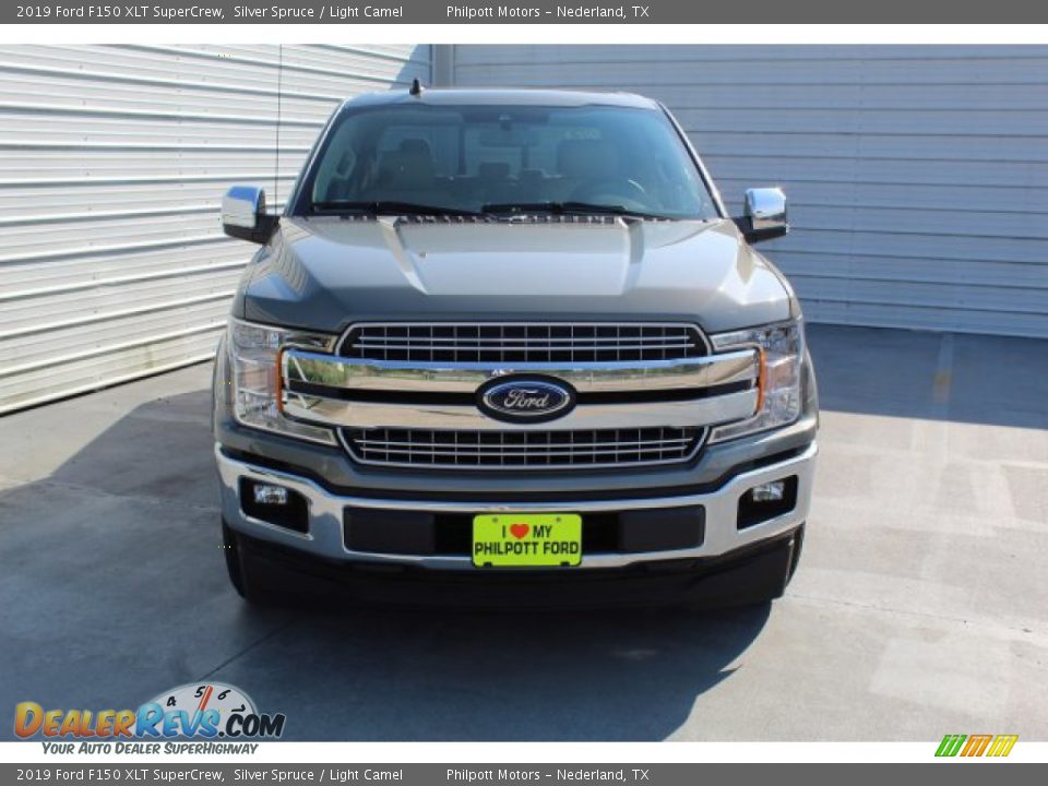 2019 Ford F150 XLT SuperCrew Silver Spruce / Light Camel Photo #3