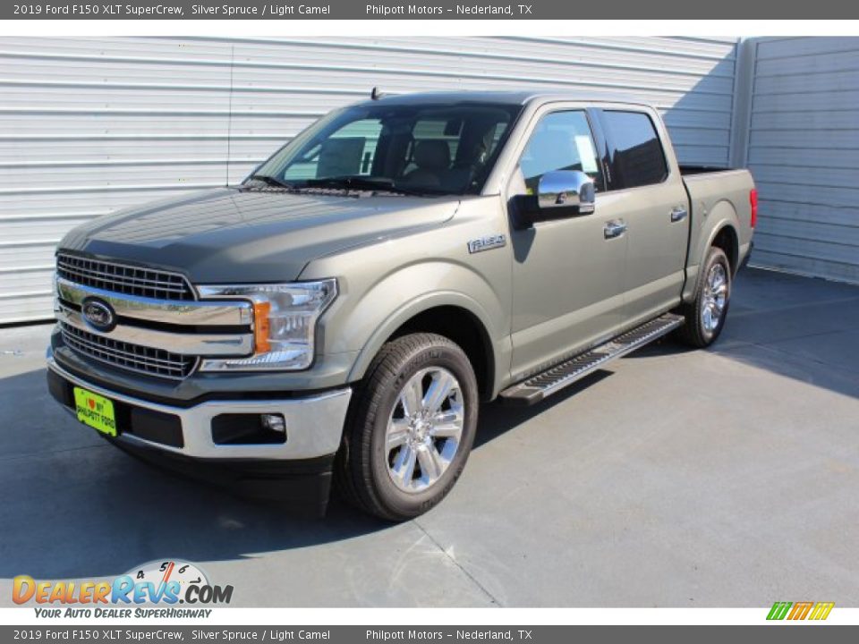 2019 Ford F150 XLT SuperCrew Silver Spruce / Light Camel Photo #4