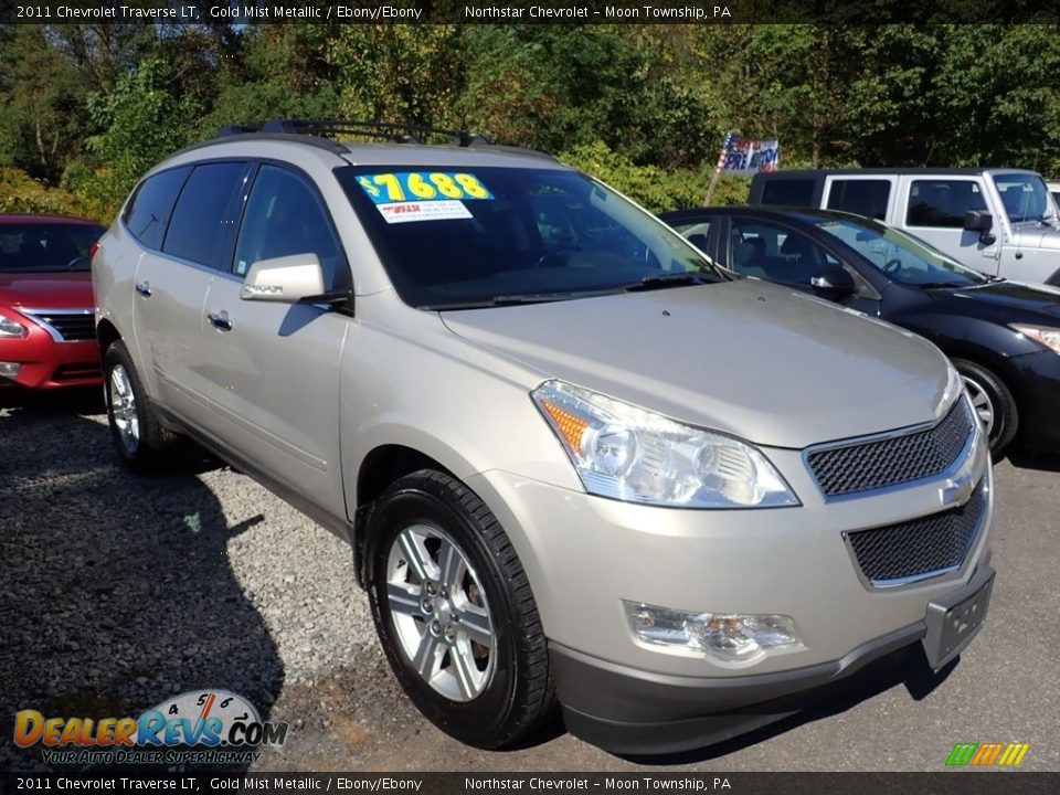 2011 Chevrolet Traverse LT Gold Mist Metallic / Ebony/Ebony Photo #4