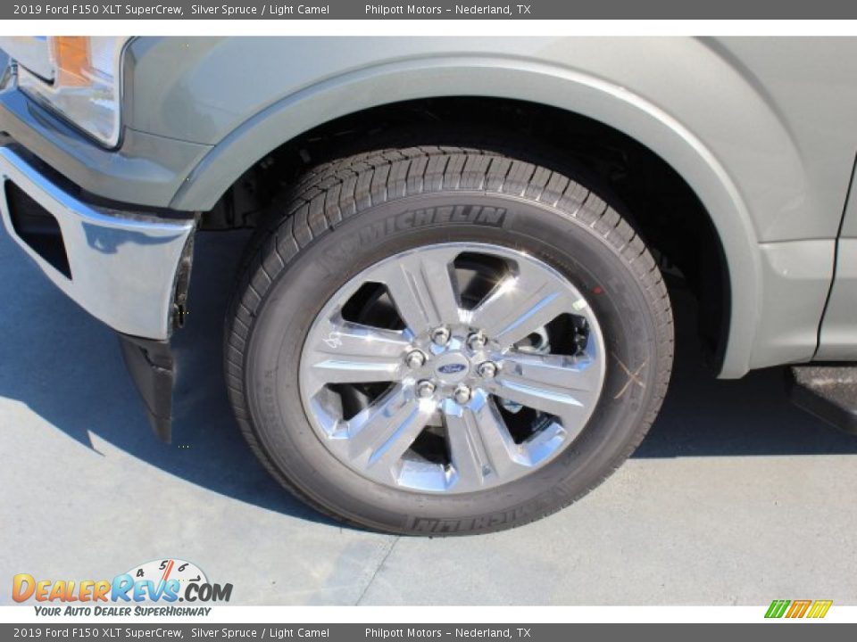 2019 Ford F150 XLT SuperCrew Silver Spruce / Light Camel Photo #5