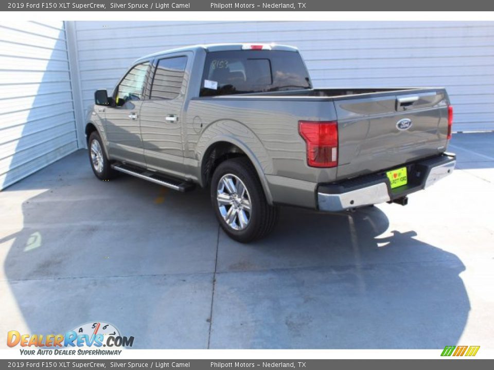 2019 Ford F150 XLT SuperCrew Silver Spruce / Light Camel Photo #7