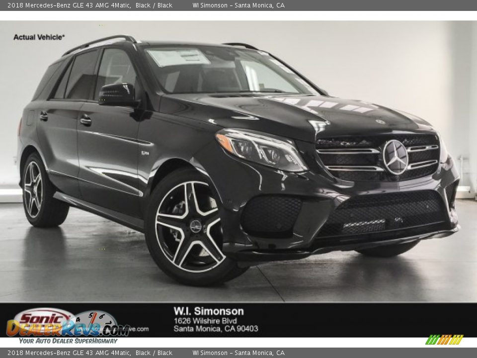 2018 Mercedes-Benz GLE 43 AMG 4Matic Black / Black Photo #1