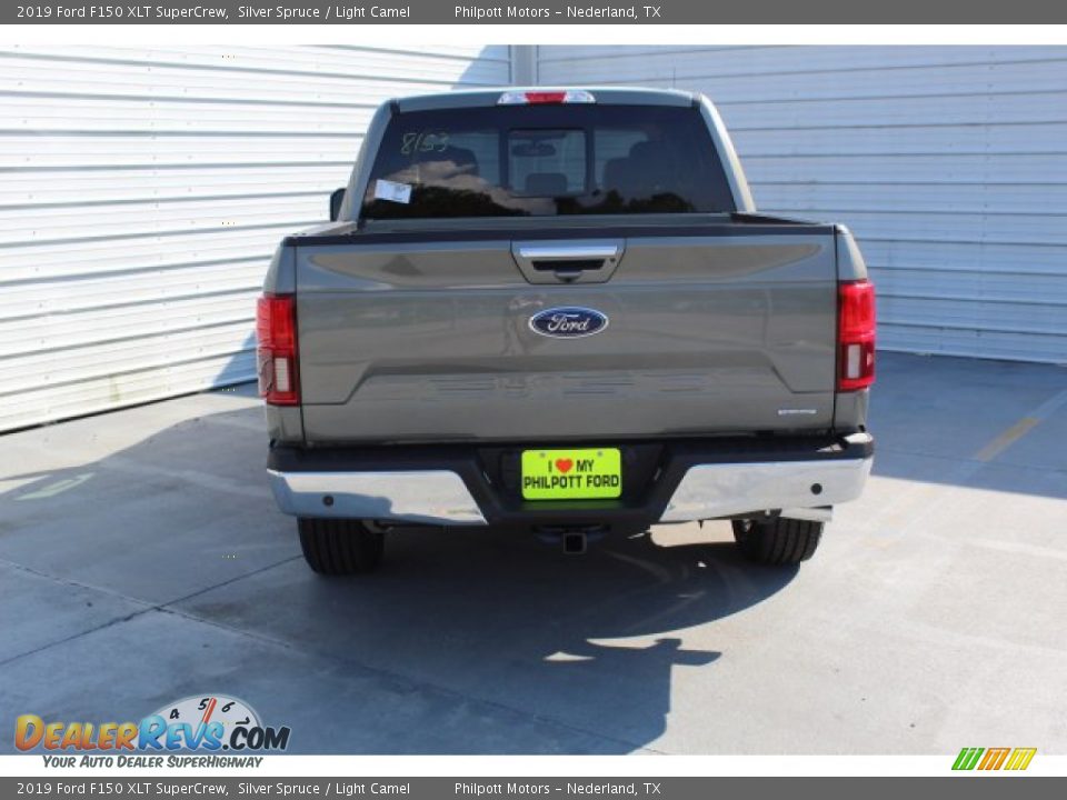 2019 Ford F150 XLT SuperCrew Silver Spruce / Light Camel Photo #8