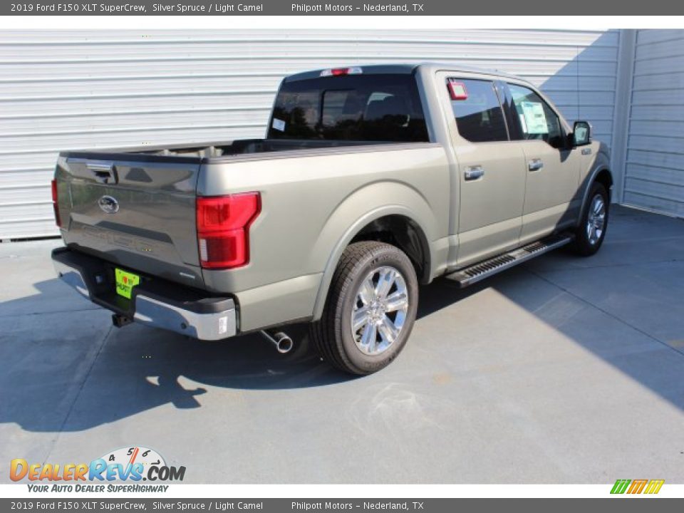 2019 Ford F150 XLT SuperCrew Silver Spruce / Light Camel Photo #9