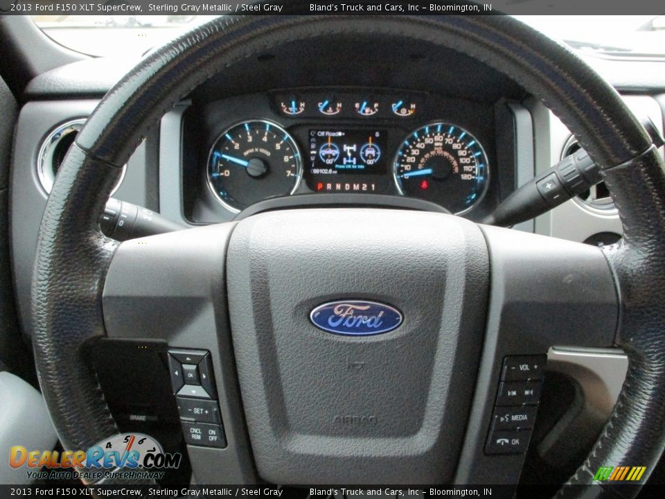 2013 Ford F150 XLT SuperCrew Sterling Gray Metallic / Steel Gray Photo #14
