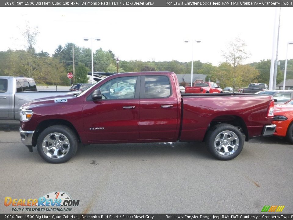 Delmonico Red Pearl 2020 Ram 1500 Big Horn Quad Cab 4x4 Photo #2