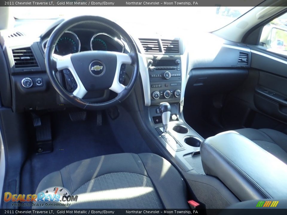 2011 Chevrolet Traverse LT Gold Mist Metallic / Ebony/Ebony Photo #10