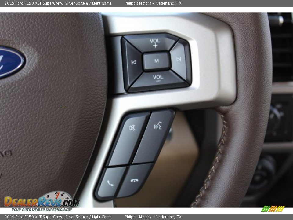 2019 Ford F150 XLT SuperCrew Silver Spruce / Light Camel Photo #14