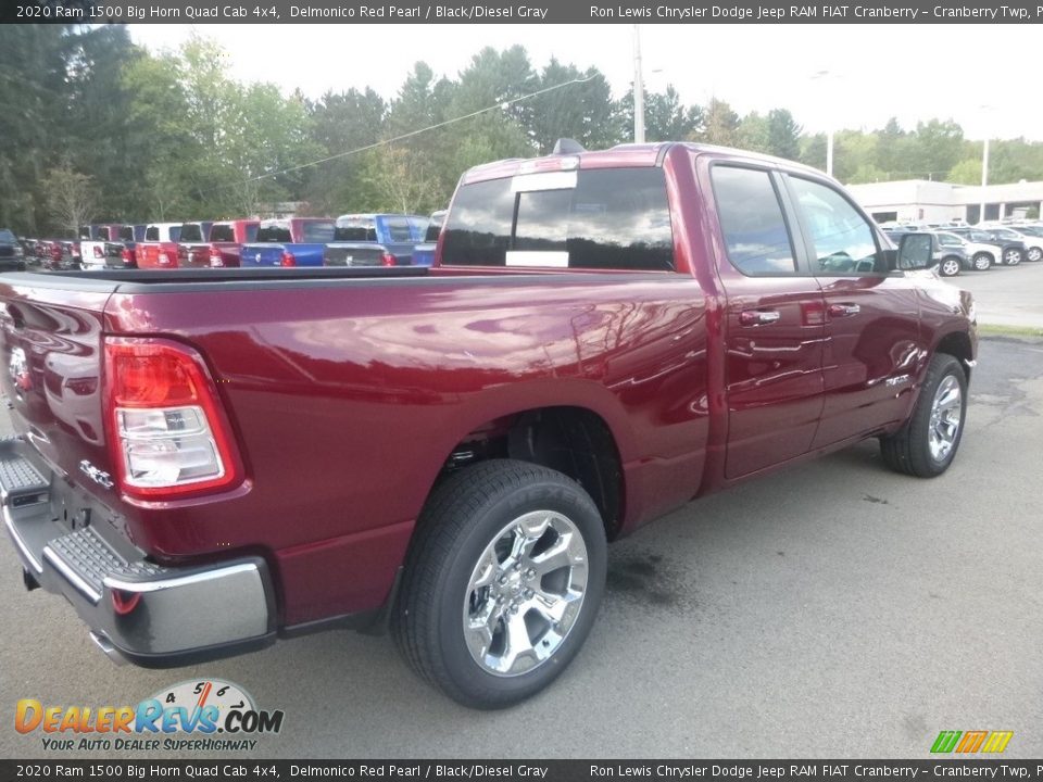 2020 Ram 1500 Big Horn Quad Cab 4x4 Delmonico Red Pearl / Black/Diesel Gray Photo #5