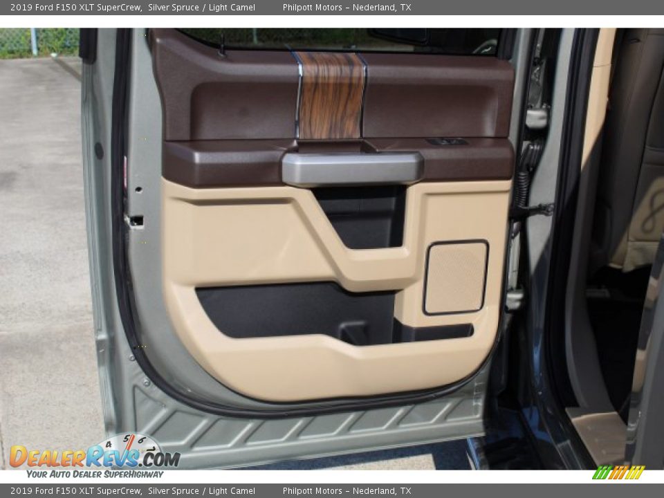 2019 Ford F150 XLT SuperCrew Silver Spruce / Light Camel Photo #21