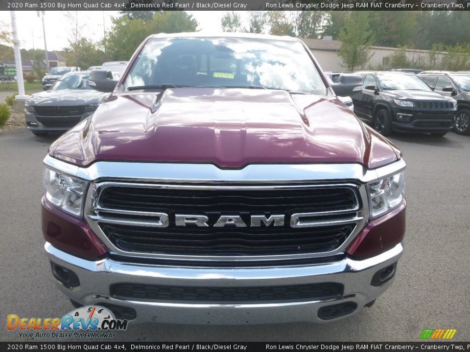 2020 Ram 1500 Big Horn Quad Cab 4x4 Delmonico Red Pearl / Black/Diesel Gray Photo #8