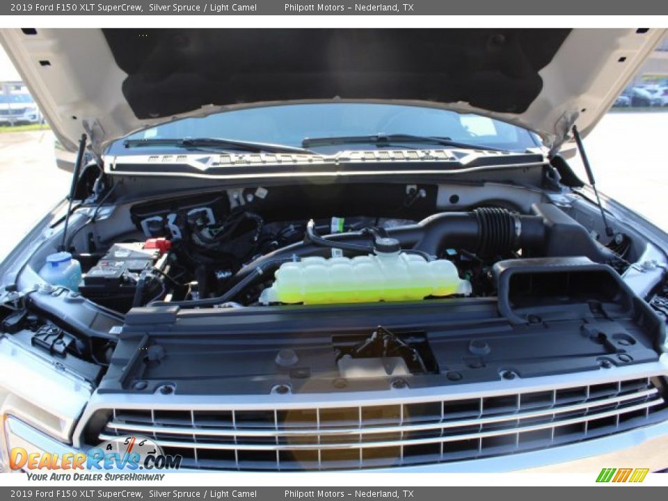 2019 Ford F150 XLT SuperCrew Silver Spruce / Light Camel Photo #26
