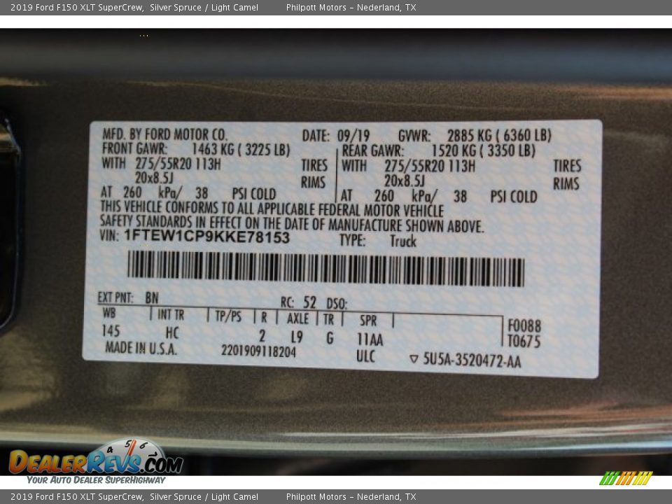2019 Ford F150 XLT SuperCrew Silver Spruce / Light Camel Photo #27