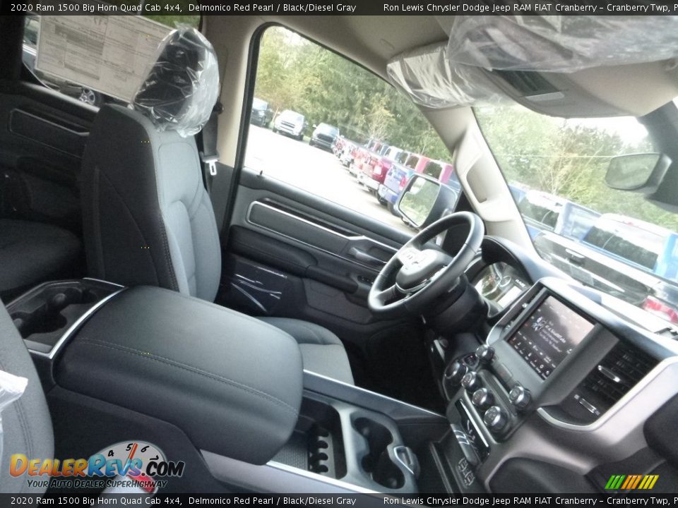 2020 Ram 1500 Big Horn Quad Cab 4x4 Delmonico Red Pearl / Black/Diesel Gray Photo #10