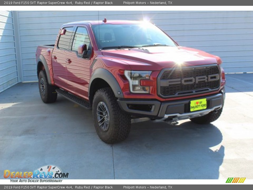 2019 Ford F150 SVT Raptor SuperCrew 4x4 Ruby Red / Raptor Black Photo #2