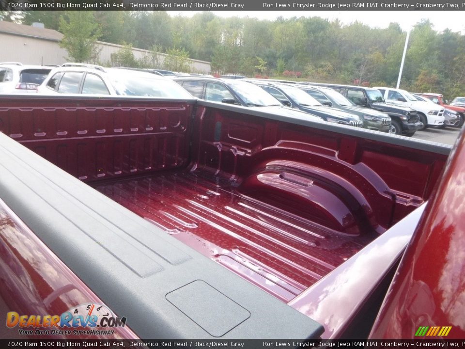 2020 Ram 1500 Big Horn Quad Cab 4x4 Delmonico Red Pearl / Black/Diesel Gray Photo #13