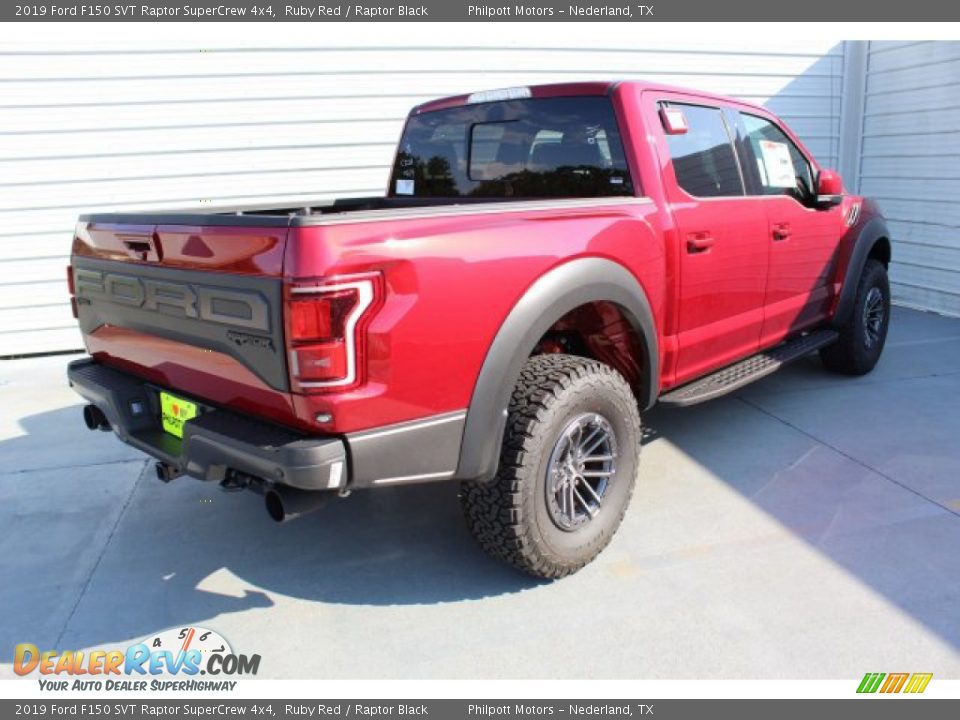 2019 Ford F150 SVT Raptor SuperCrew 4x4 Ruby Red / Raptor Black Photo #9