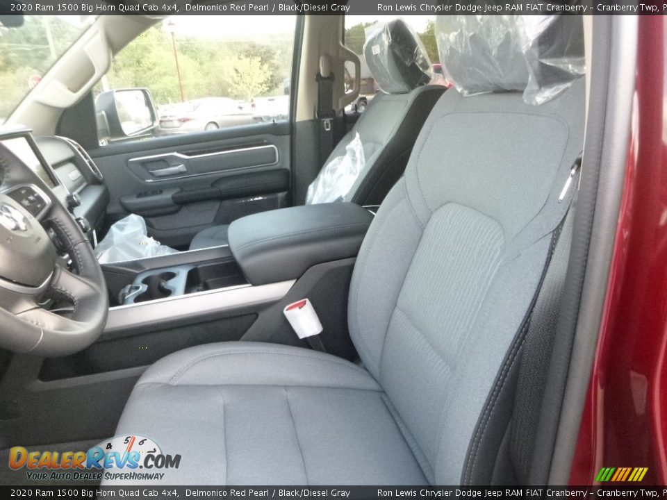 2020 Ram 1500 Big Horn Quad Cab 4x4 Delmonico Red Pearl / Black/Diesel Gray Photo #14