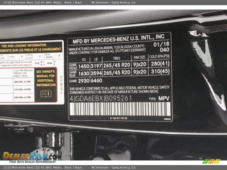 2018 Mercedes-Benz GLE 43 AMG 4Matic Black / Black Photo #23