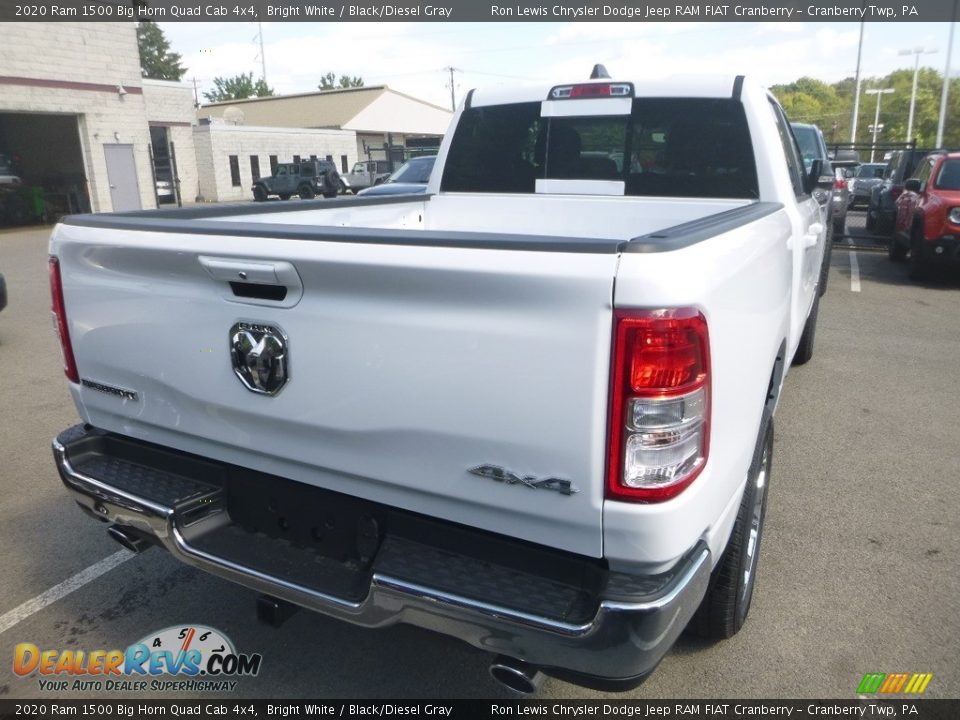 2020 Ram 1500 Big Horn Quad Cab 4x4 Bright White / Black/Diesel Gray Photo #5