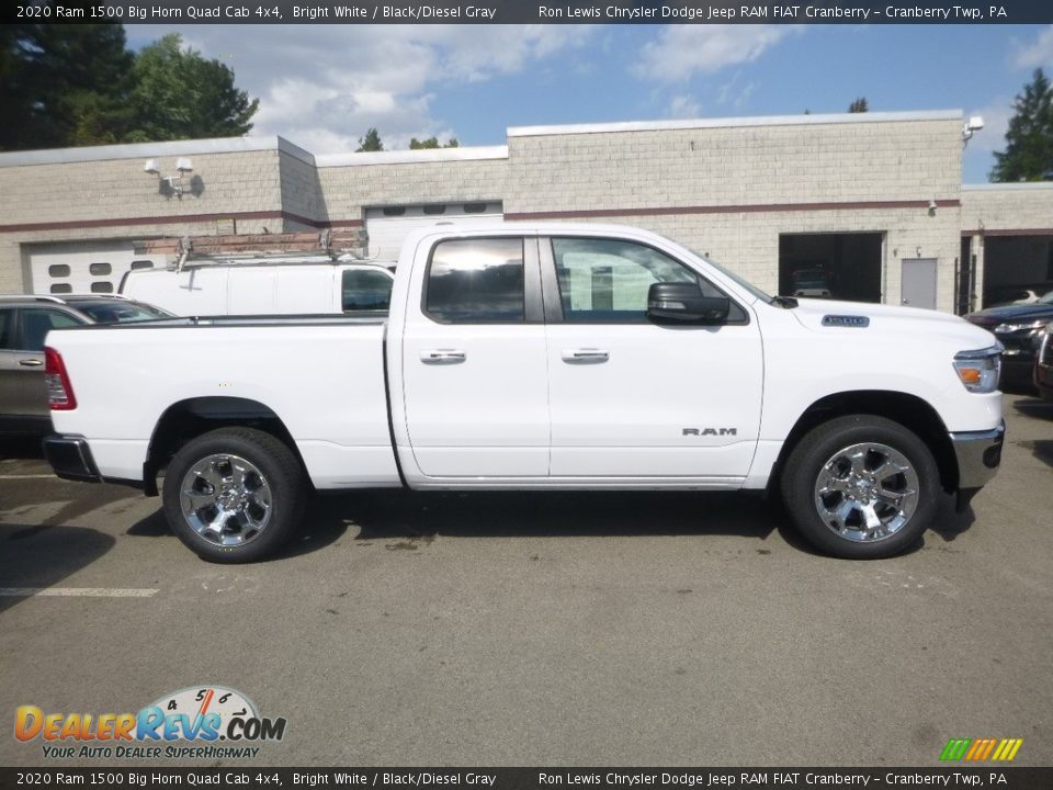 Bright White 2020 Ram 1500 Big Horn Quad Cab 4x4 Photo #6