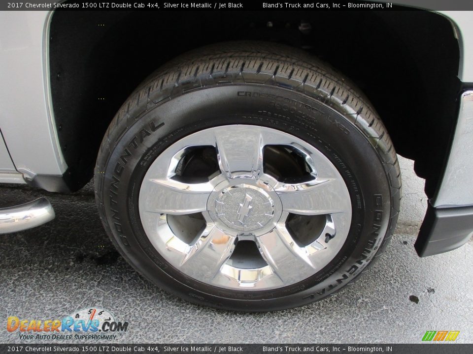 2017 Chevrolet Silverado 1500 LTZ Double Cab 4x4 Silver Ice Metallic / Jet Black Photo #31