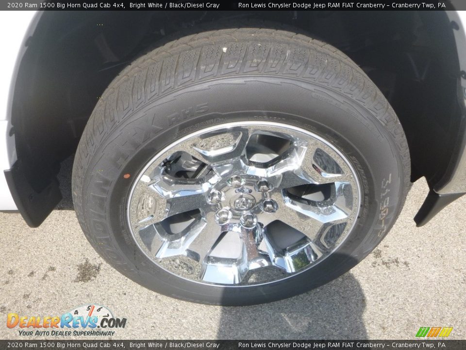 2020 Ram 1500 Big Horn Quad Cab 4x4 Bright White / Black/Diesel Gray Photo #8