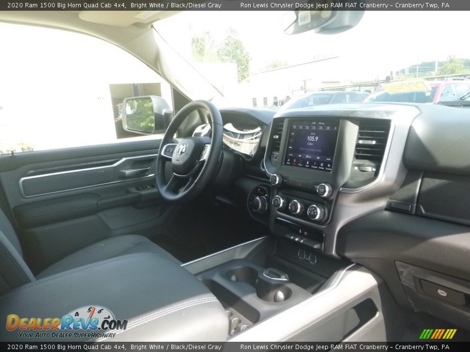 2020 Ram 1500 Big Horn Quad Cab 4x4 Bright White / Black/Diesel Gray Photo #10
