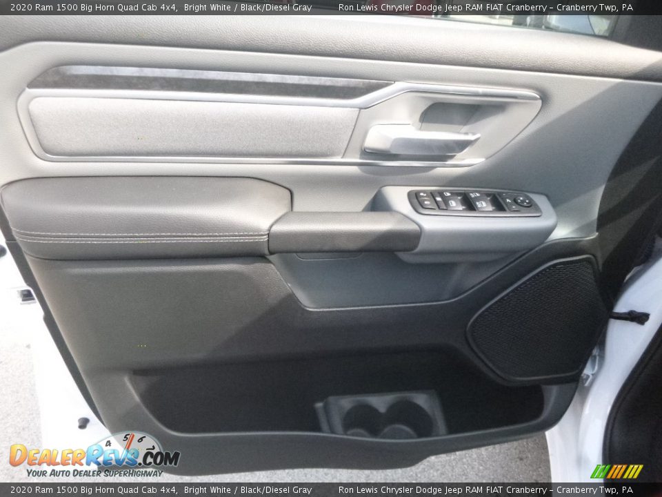 2020 Ram 1500 Big Horn Quad Cab 4x4 Bright White / Black/Diesel Gray Photo #13