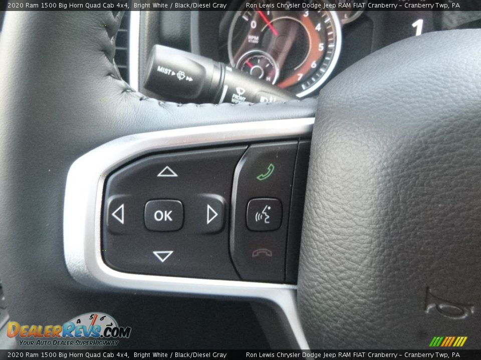 2020 Ram 1500 Big Horn Quad Cab 4x4 Steering Wheel Photo #19