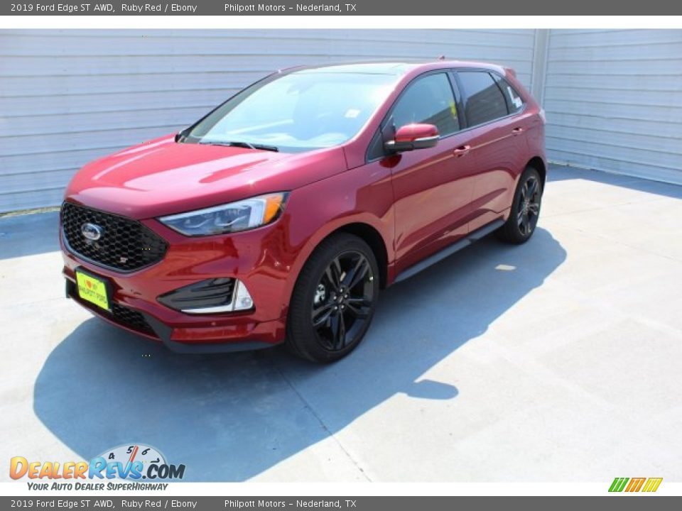 2019 Ford Edge ST AWD Ruby Red / Ebony Photo #4