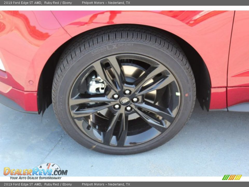 2019 Ford Edge ST AWD Ruby Red / Ebony Photo #5