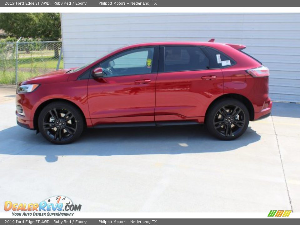 2019 Ford Edge ST AWD Ruby Red / Ebony Photo #6