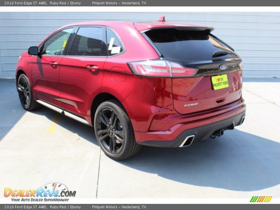 2019 Ford Edge ST AWD Ruby Red / Ebony Photo #7