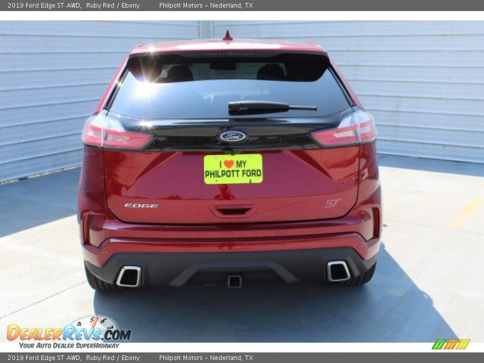 2019 Ford Edge ST AWD Ruby Red / Ebony Photo #8