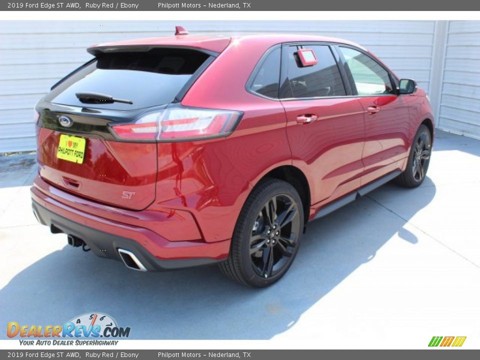 2019 Ford Edge ST AWD Ruby Red / Ebony Photo #9