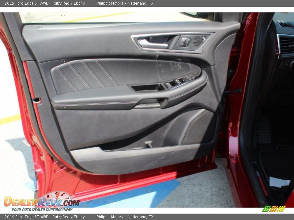 2019 Ford Edge ST AWD Ruby Red / Ebony Photo #10