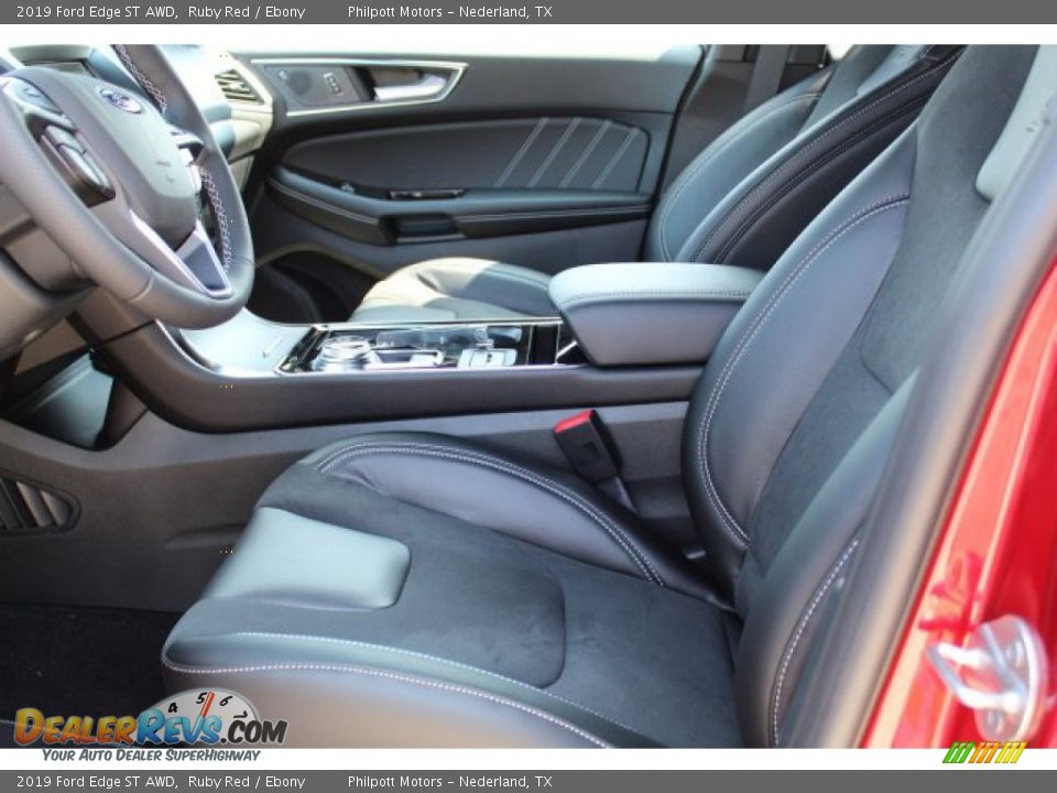 2019 Ford Edge ST AWD Ruby Red / Ebony Photo #11