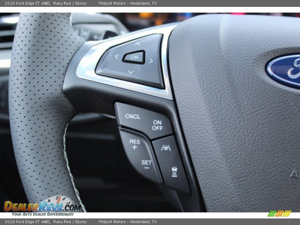 2019 Ford Edge ST AWD Ruby Red / Ebony Photo #13