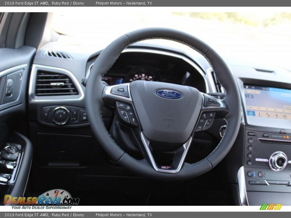 2019 Ford Edge ST AWD Ruby Red / Ebony Photo #24