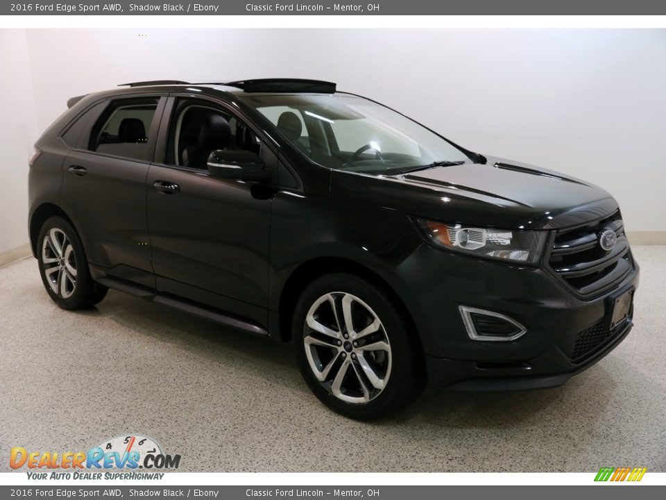 2016 Ford Edge Sport AWD Shadow Black / Ebony Photo #1