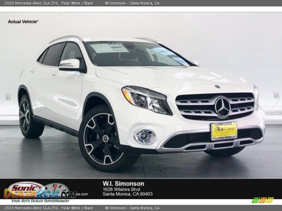 2020 Mercedes-Benz GLA 250 Polar White / Black Photo #1