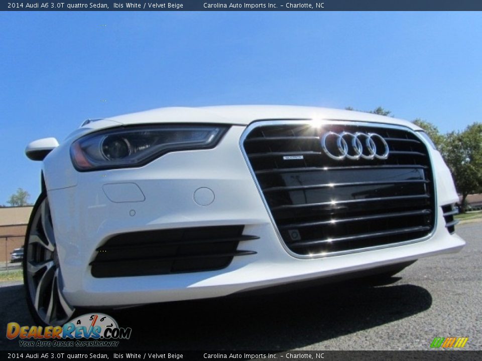 2014 Audi A6 3.0T quattro Sedan Ibis White / Velvet Beige Photo #1