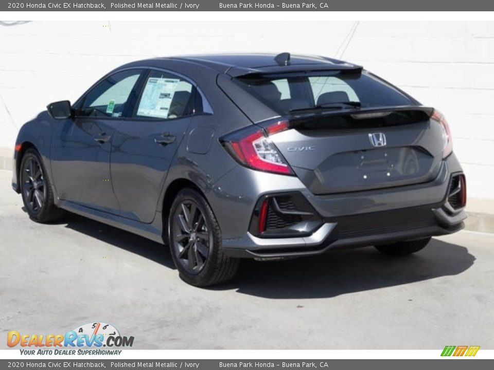 2020 Honda Civic EX Hatchback Polished Metal Metallic / Ivory Photo #2