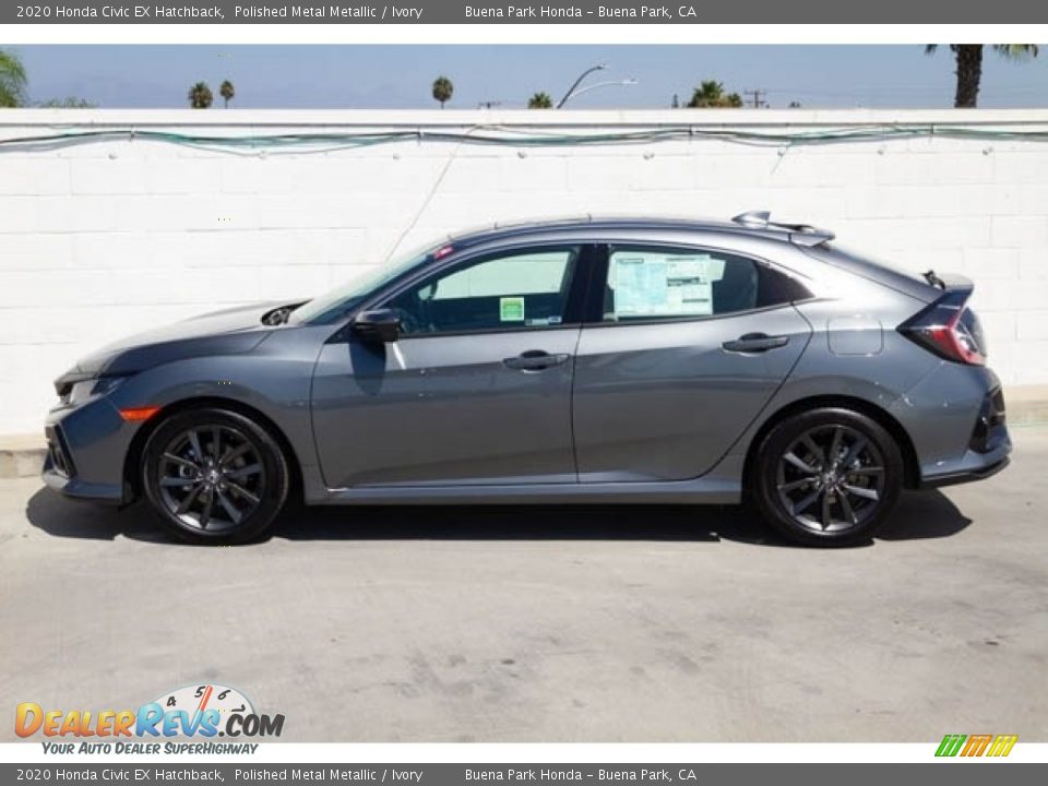 2020 Honda Civic EX Hatchback Polished Metal Metallic / Ivory Photo #4