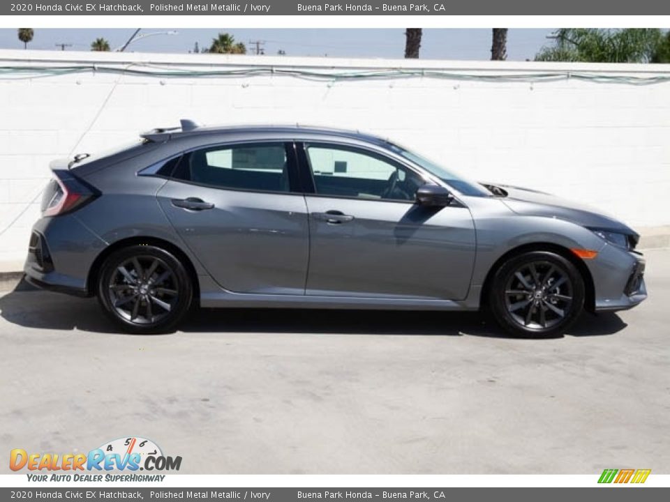 2020 Honda Civic EX Hatchback Polished Metal Metallic / Ivory Photo #8