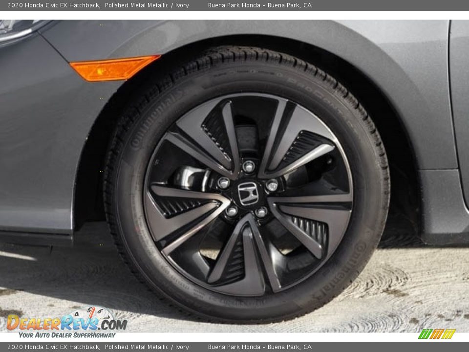 2020 Honda Civic EX Hatchback Polished Metal Metallic / Ivory Photo #10