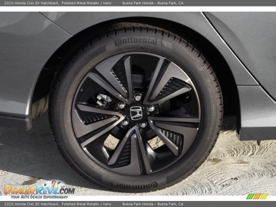 2020 Honda Civic EX Hatchback Polished Metal Metallic / Ivory Photo #12
