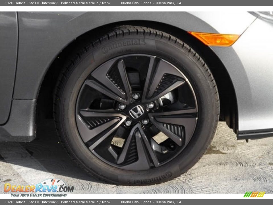 2020 Honda Civic EX Hatchback Polished Metal Metallic / Ivory Photo #13