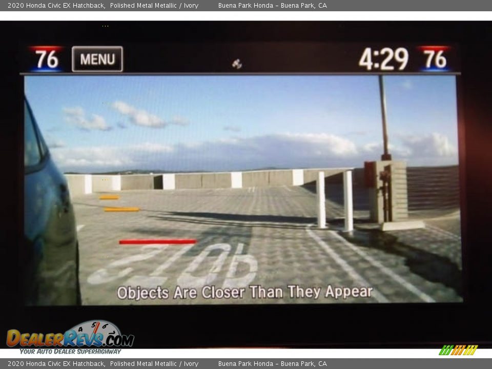 2020 Honda Civic EX Hatchback Polished Metal Metallic / Ivory Photo #15